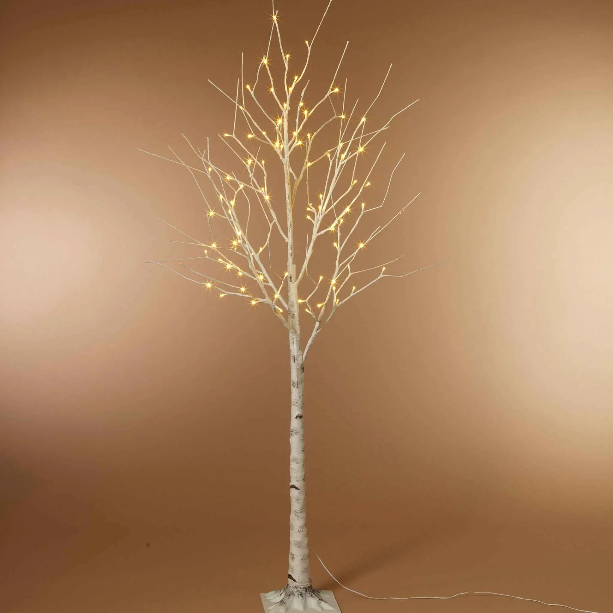 Gerson International 6 Foot Tall Prelit Birch Tree, Warm White Leds