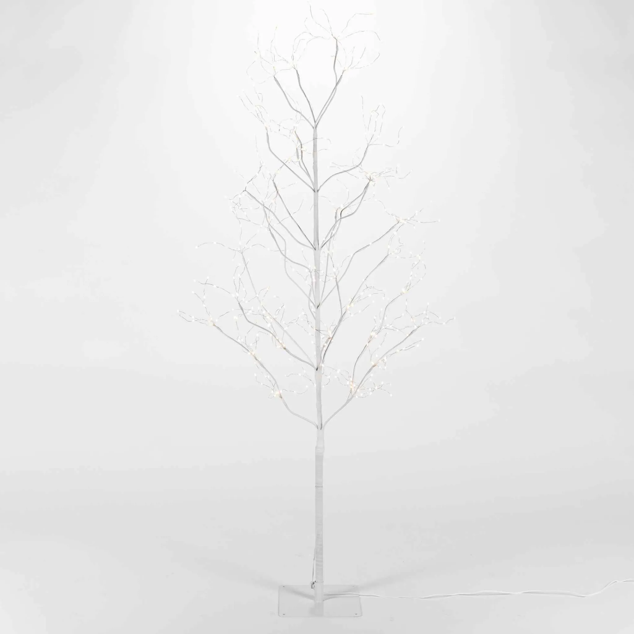Gerson International 5 Foot Tall White Glowing Lighted Tree, Micro Leds