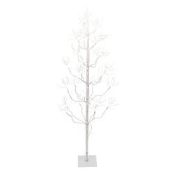 Gerson International 4 Ft Tall Birch Tree With 336 Leds, Multifunction Adapter