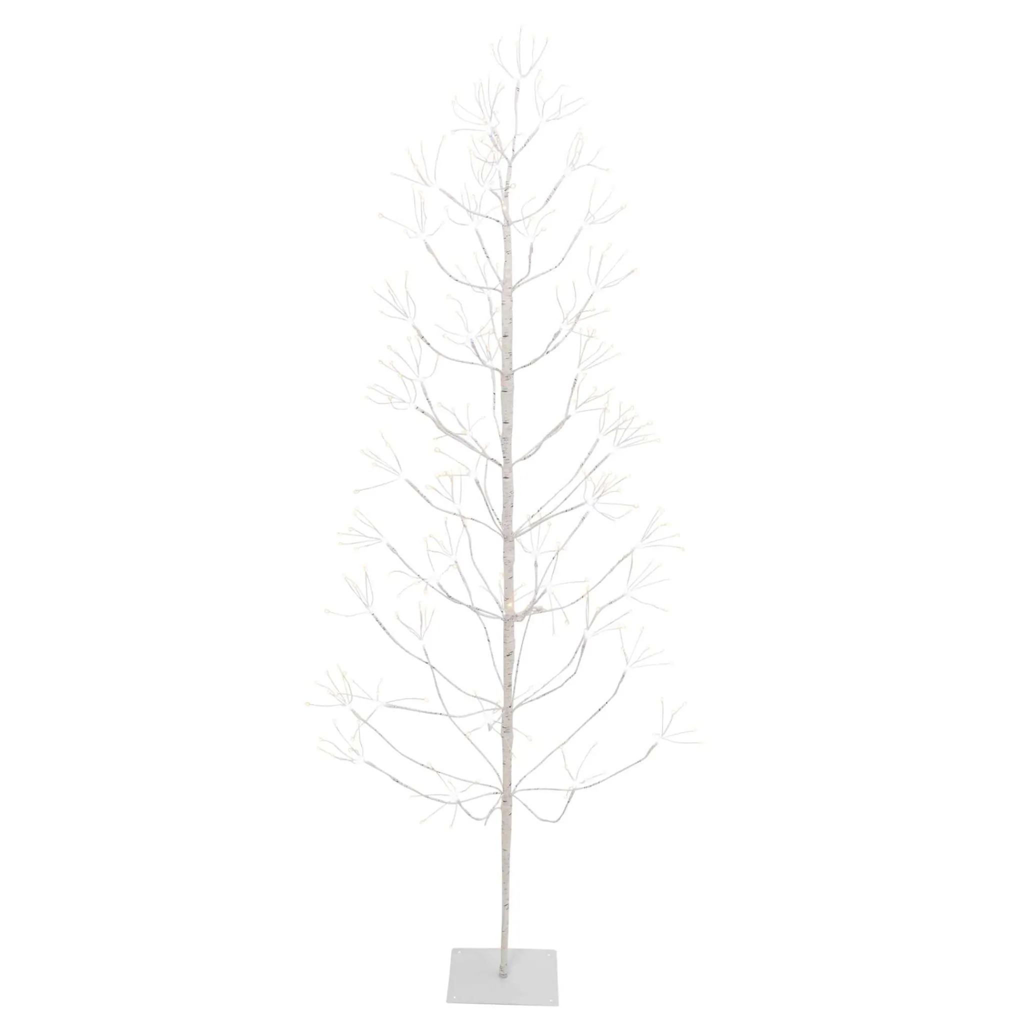 Gerson International 6 Ft Tall Birch Tree With 588 Leds, Multifunction Adapter