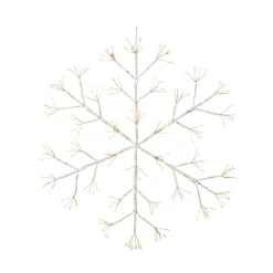 Gerson International 24 In Firecracker Led Snowflake, Outdoor Holiday Decor