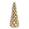 Gerson International 18 In Tall Gold Christmas Holiday Ornament Cone Tree Decor