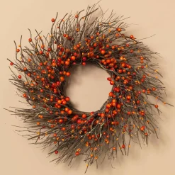 Gerson International Dried Twig And Fall Berries Wreath