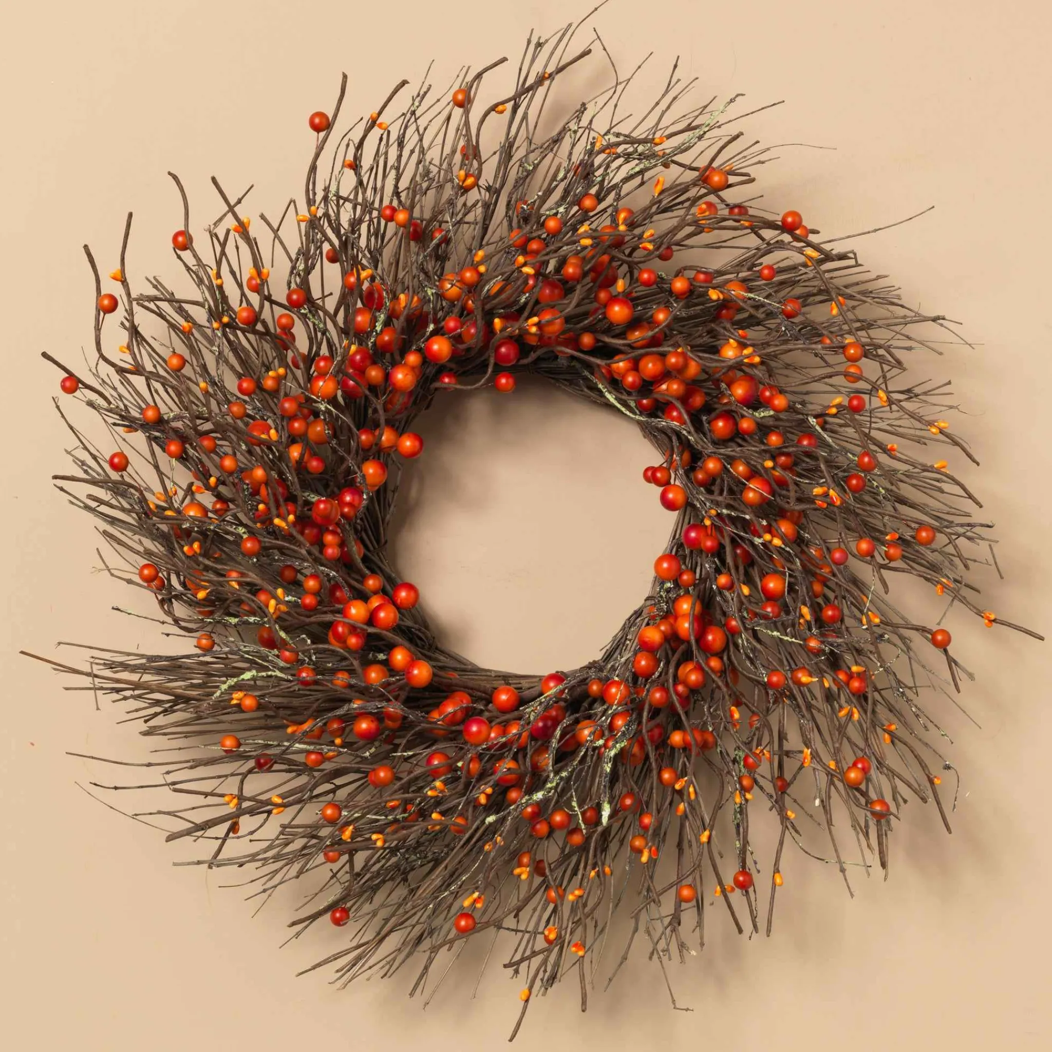 Gerson International Dried Twig And Fall Berries Wreath