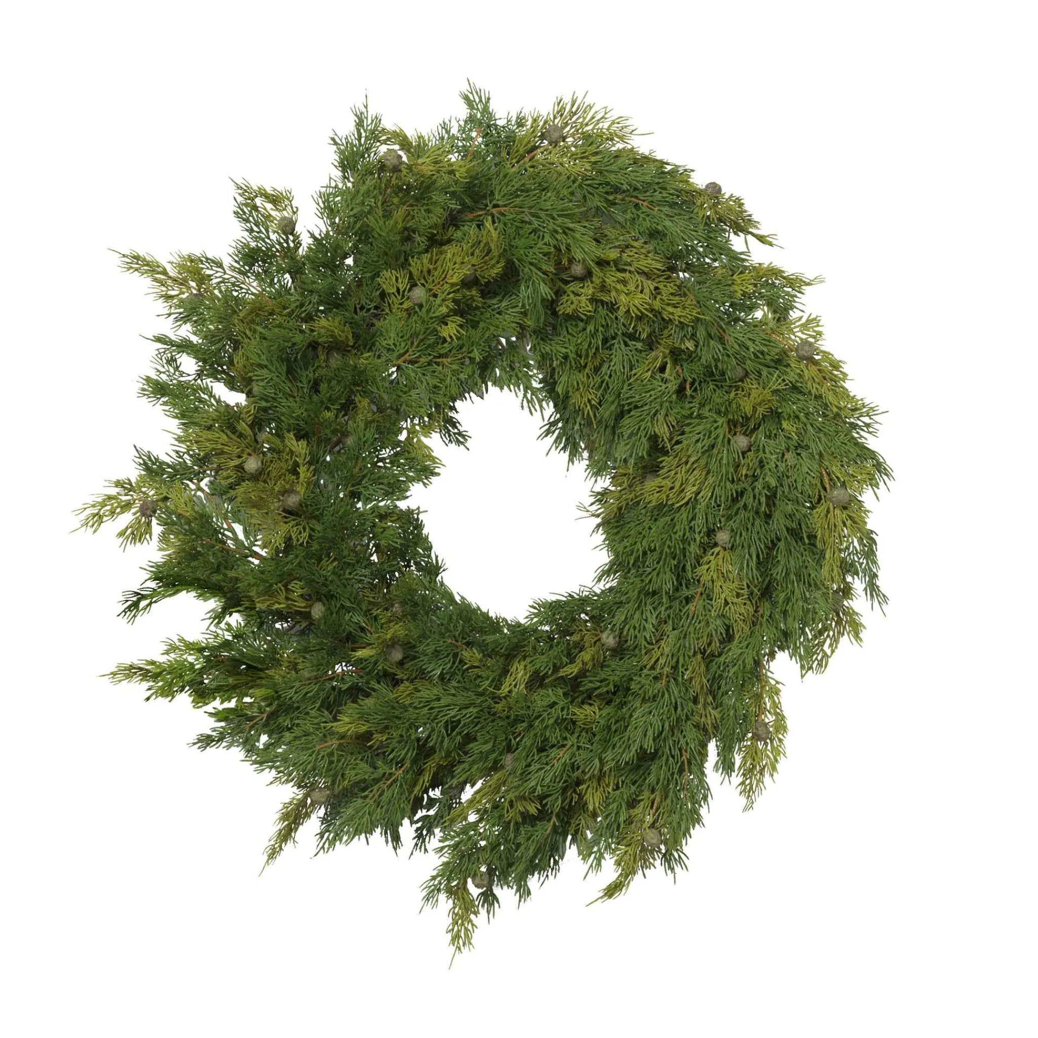 Gerson International 32-In D Cedar With Berry Wreath