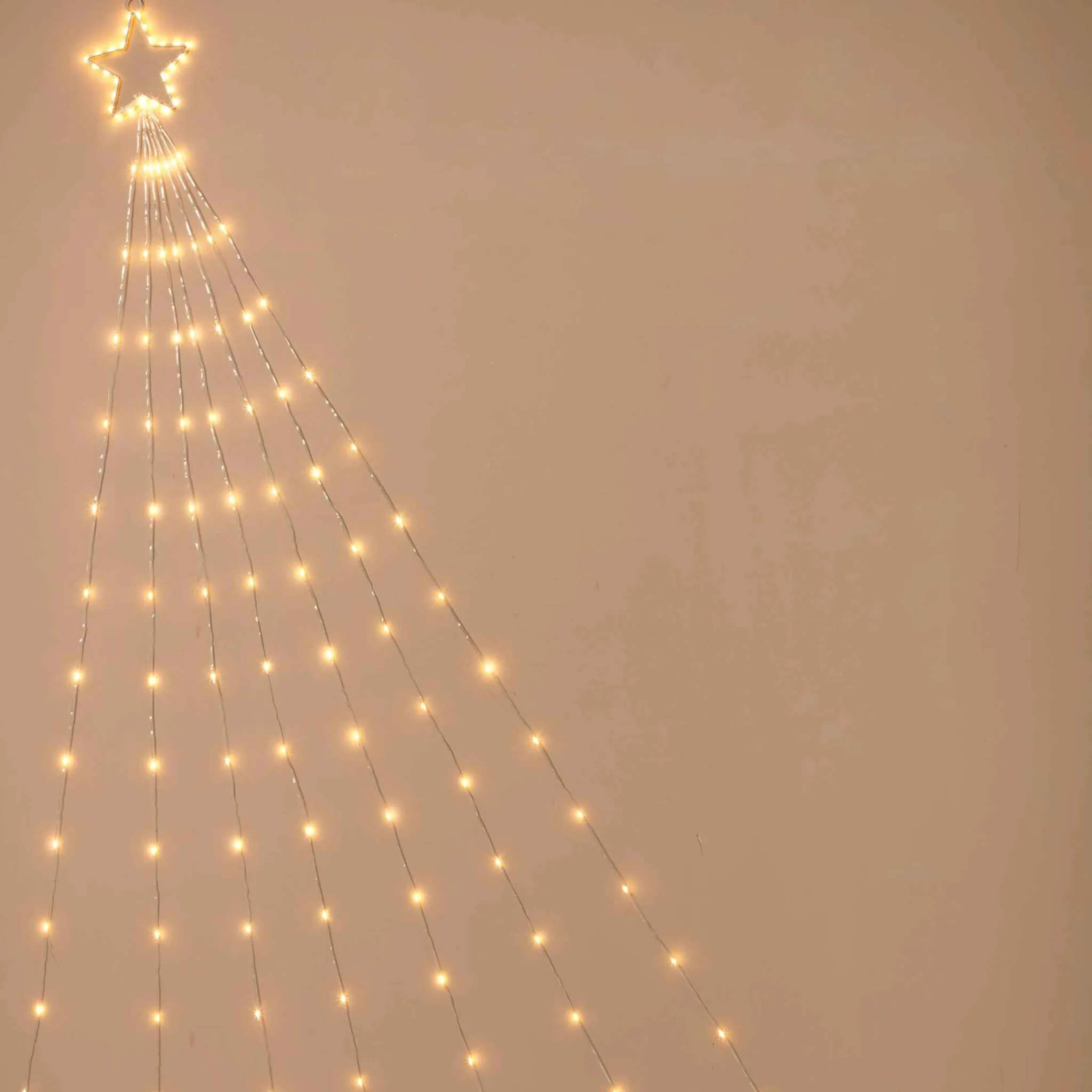 Gerson International 5-In D Electric Shooting Star With 30 Warm White Led Lights & Seven 7' Tails With 21 Led Lights