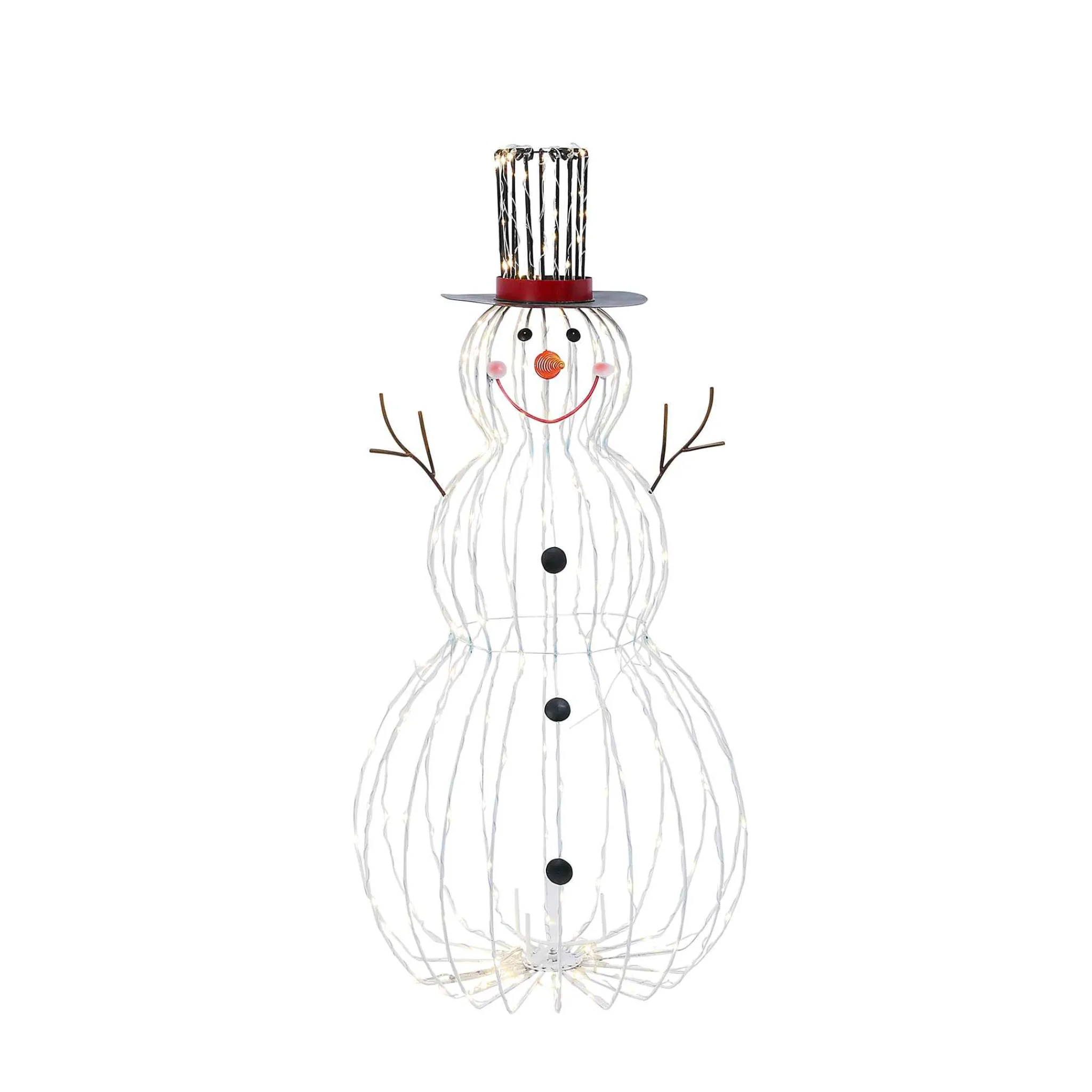 Gerson International Jolly Wire Led Snowman, Christmas Holiday Outdoor Yard Decor