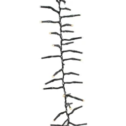 Kurt Adler Cul 1000-Light 33-Foot Cluster Garland With Warm White 3Mm Led Bulbs
