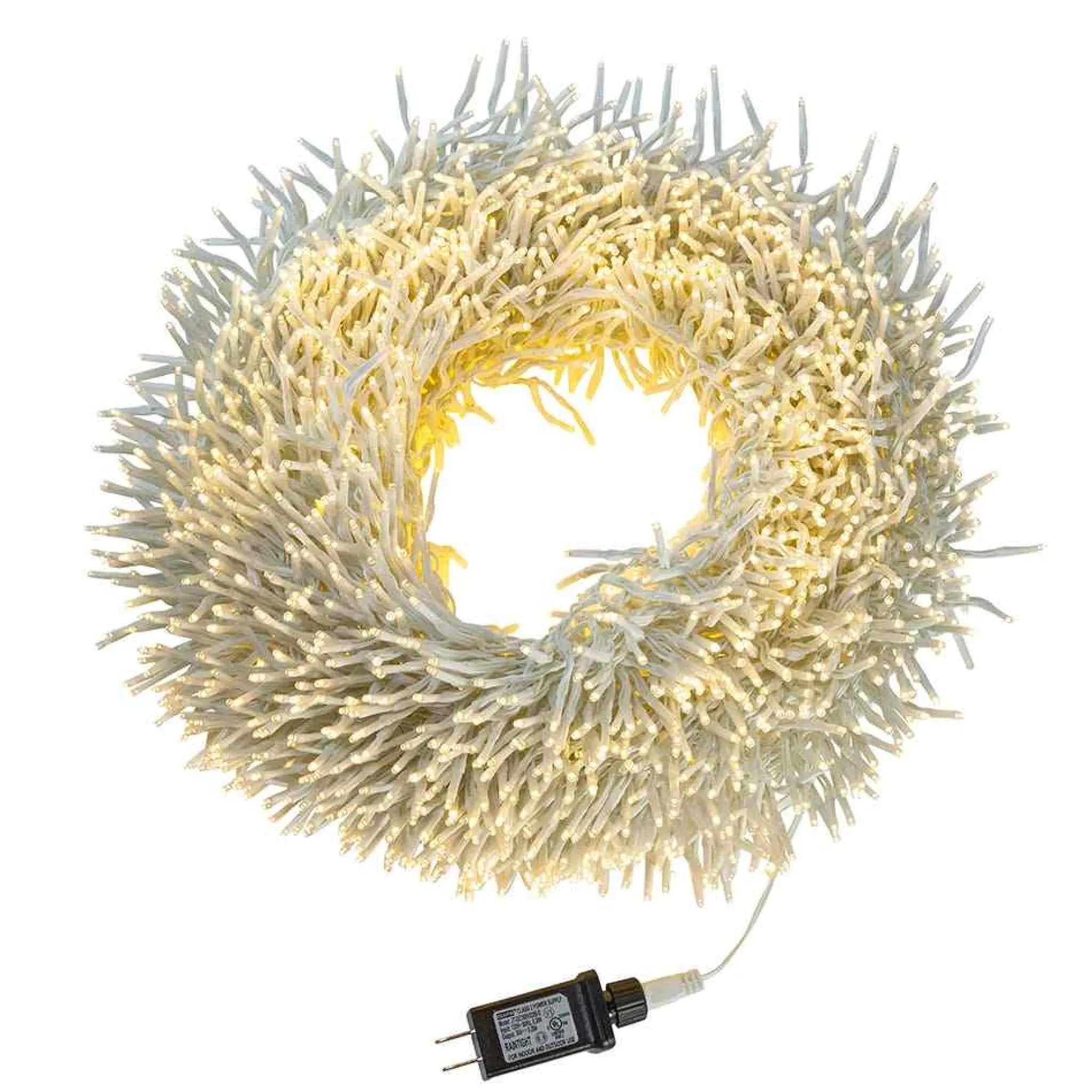 Kurt Adler 98-Foot 3000-Light Cluster Garland With Warm White Led Lights