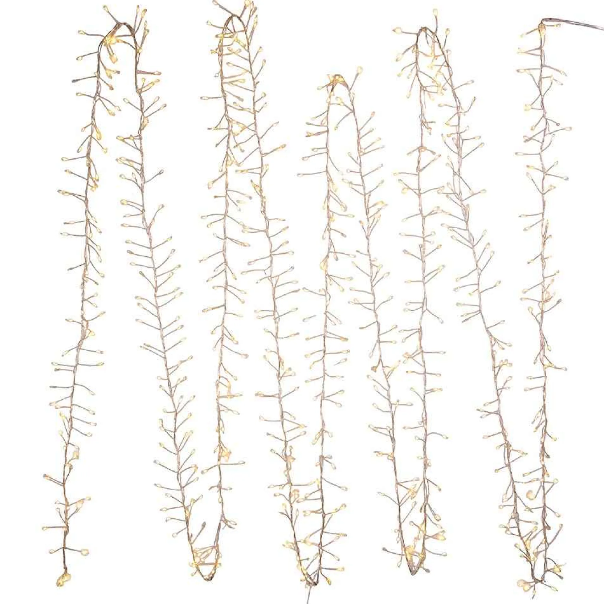 Kurt Adler 24-Foot 720-Light Warm White Twinkle Led Fairy Cluster Garland