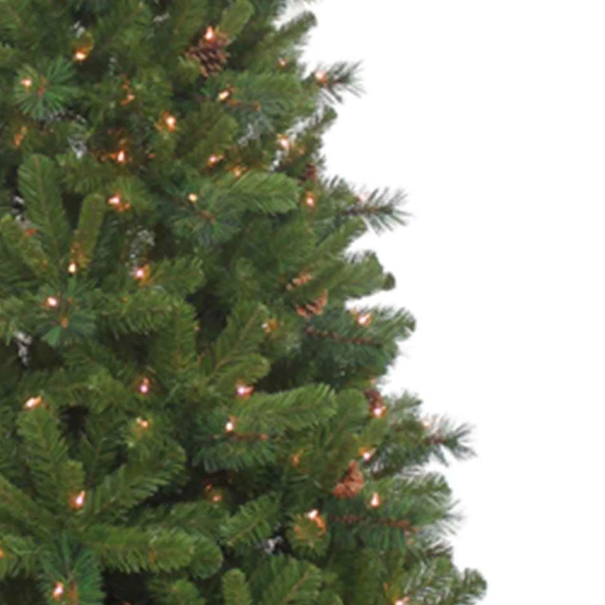 Kurt Adler 7.5-Foot Pre-Lit Clear Burlington Spruce