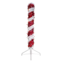Kurt Adler 3-Foot Pre-Lit Red And White Led Tinsel Candy Cane