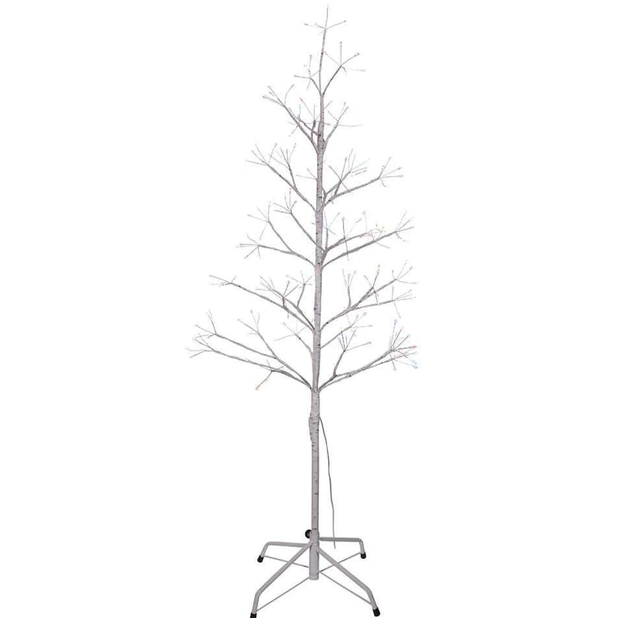 Kurt Adler 4-Foot White Birch Twig Tree With Multi-Color 8-Function Lights