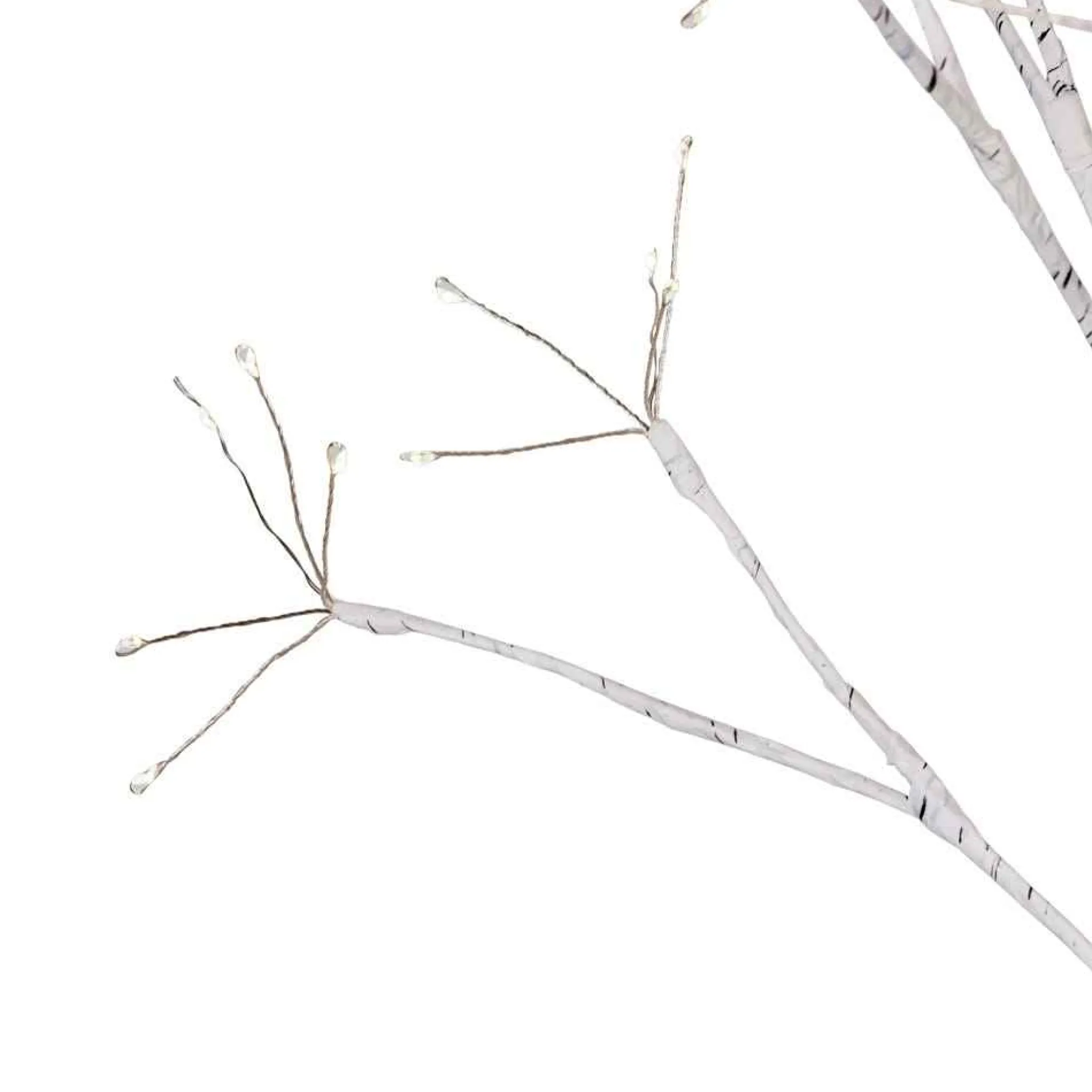 Kurt Adler 4-Foot White Birch Tree With Warm White Led 8 Function Lights