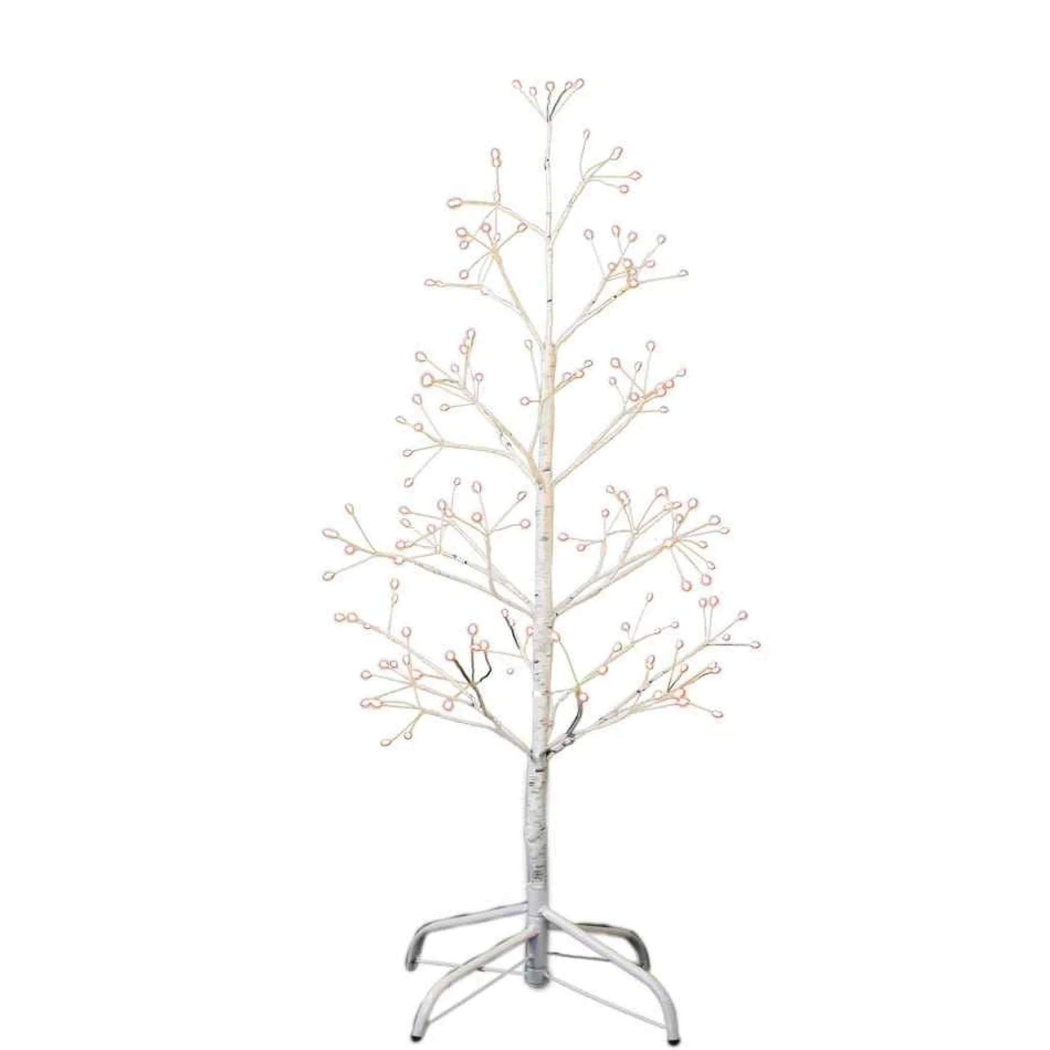 Kurt Adler 3-Foot White Birch Tree With Warm White Led 8 Function Lights