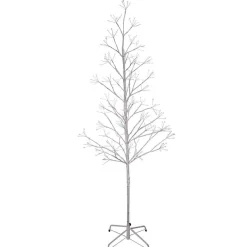 Kurt Adler 5-Foot White Birch Twig Tree With Multi-Color 8-Function Lights