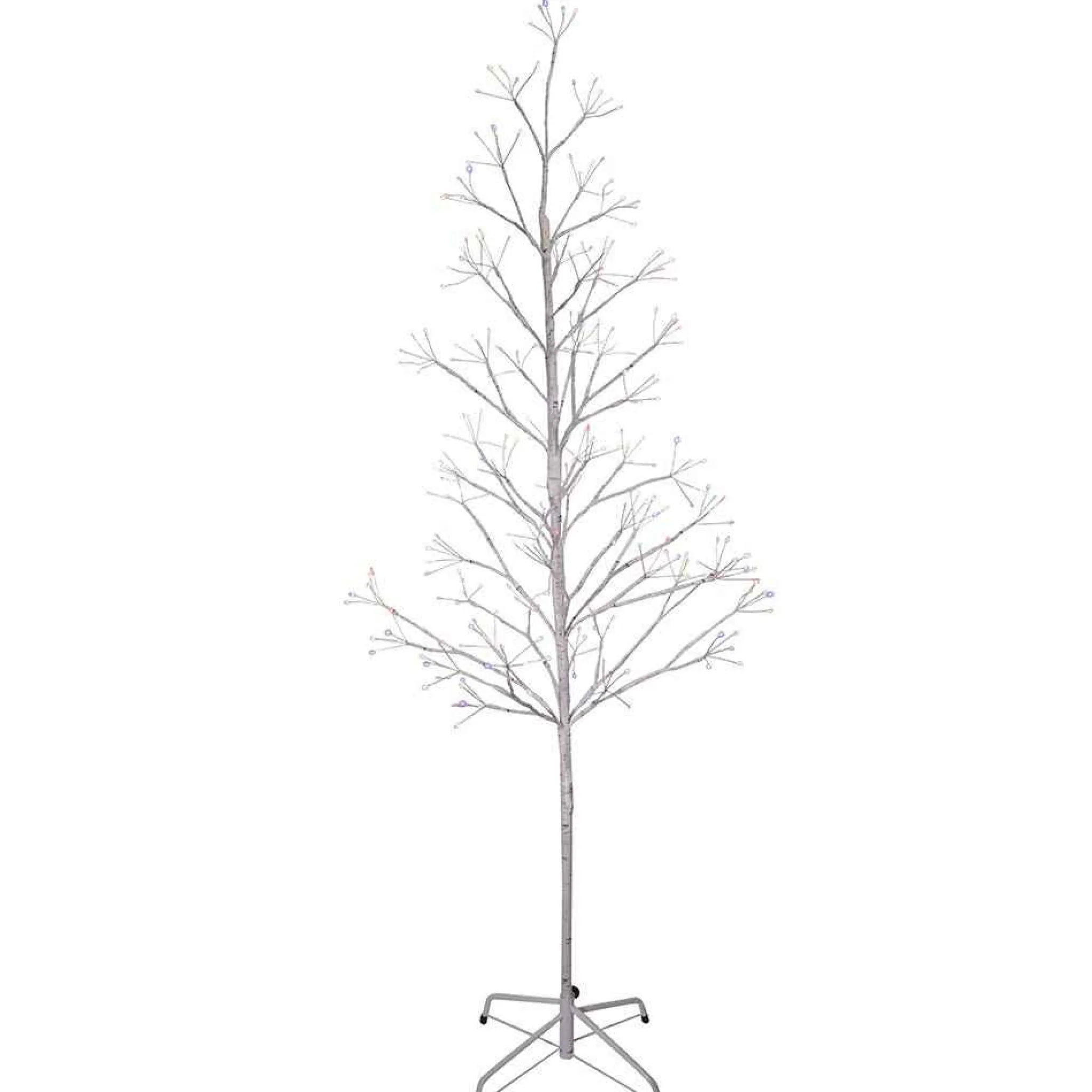 Kurt Adler 5-Foot White Birch Twig Tree With Multi-Color 8-Function Lights