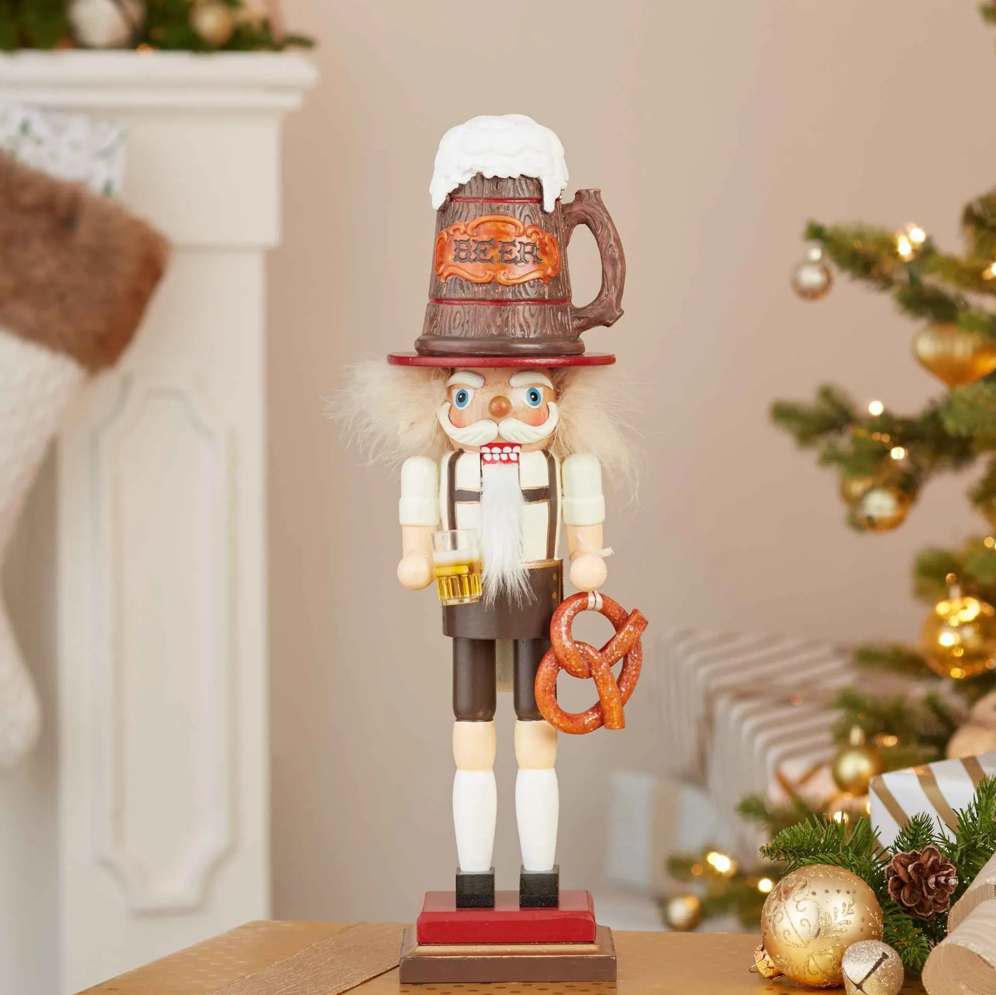 Kurt Adler 17.5-Inch Hollywood™ Beer And Pretzel Nutcracker