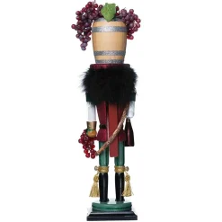 Kurt Adler 18.9-Inch Hollywood Wine Barrel Hat Nutcracker