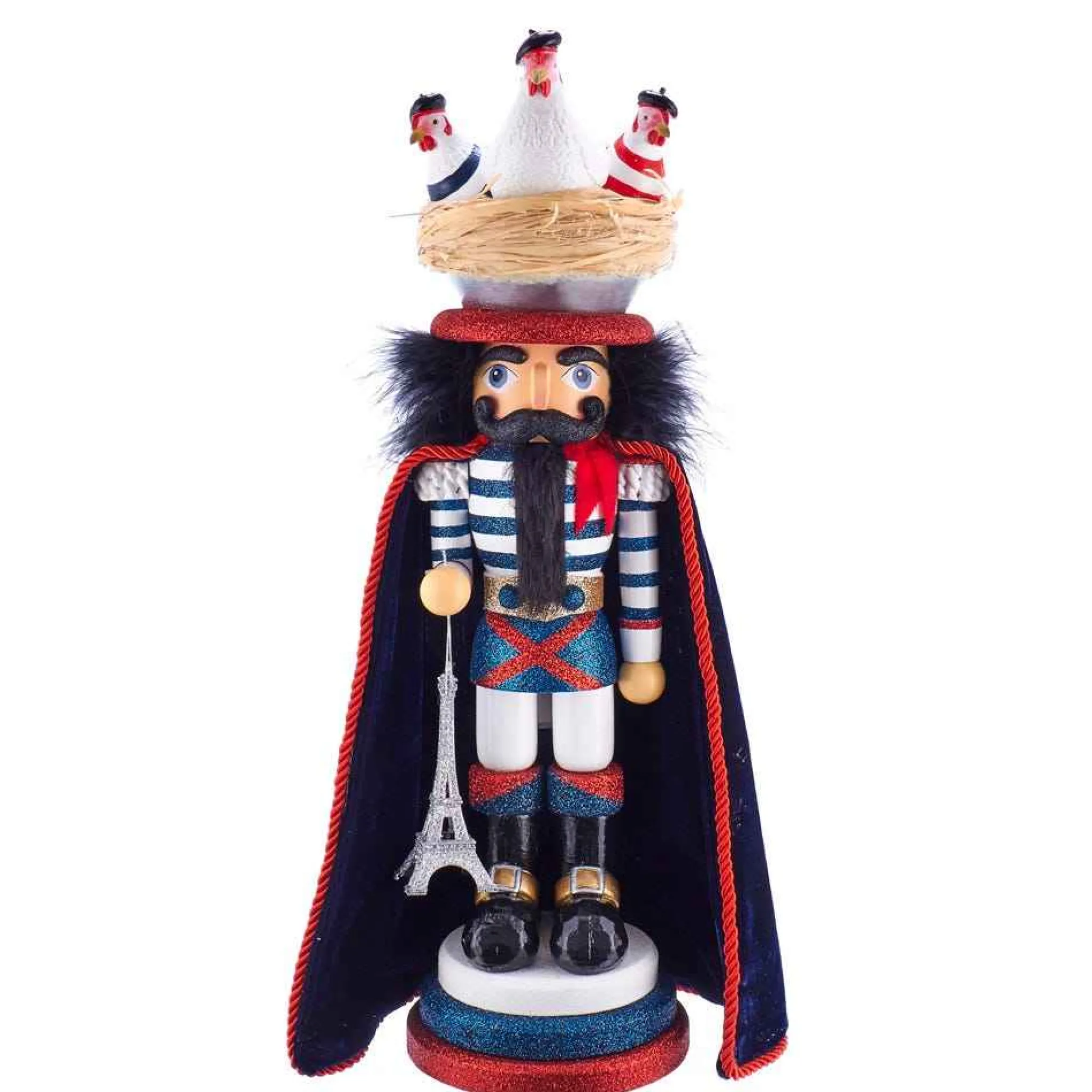 Kurt Adler 17.5-Inch Hollywood™ Three French Hens Nutcracker
