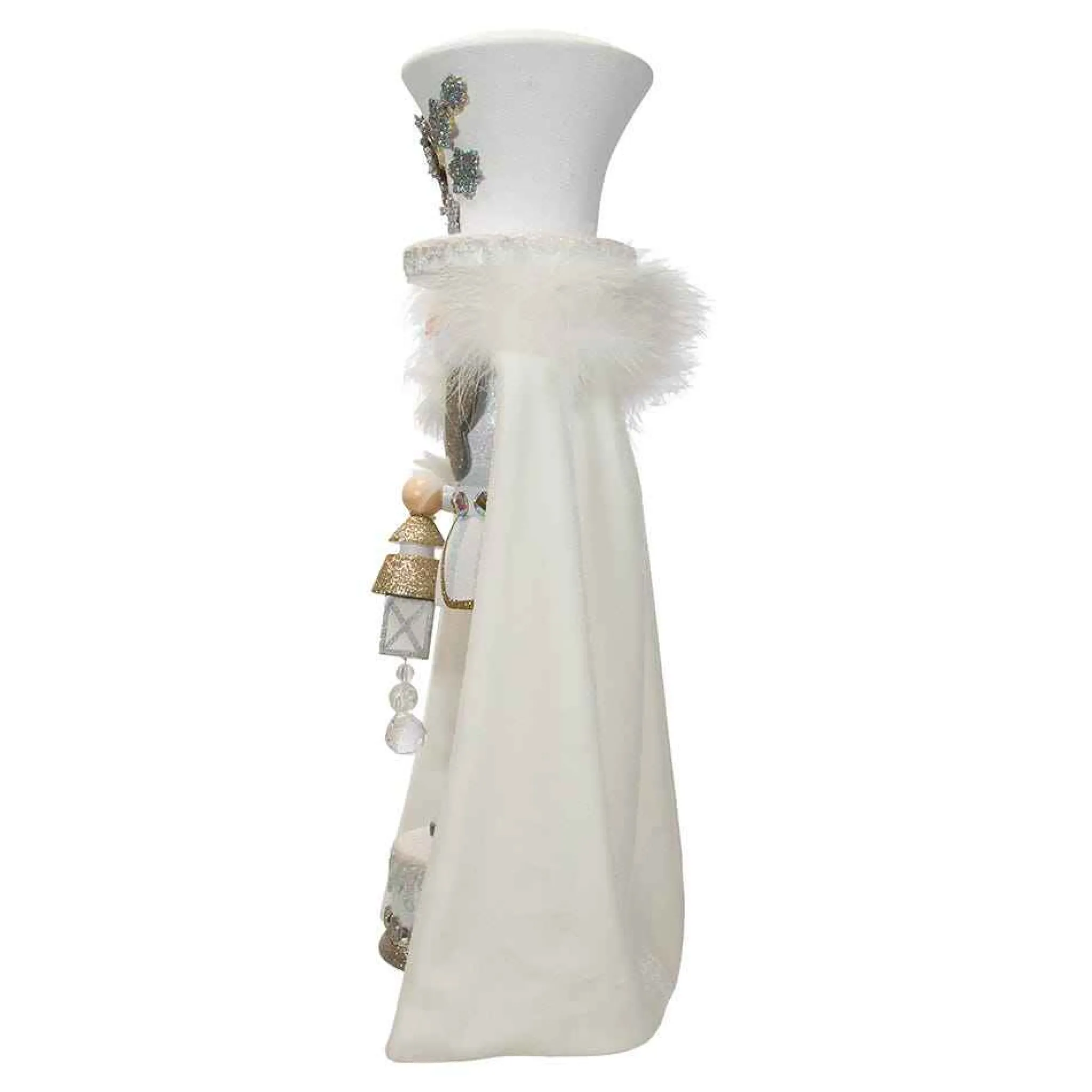 Kurt Adler 18-Inch Hollywood White Snowflake Soldier Battery-Operated Led Nutcracker