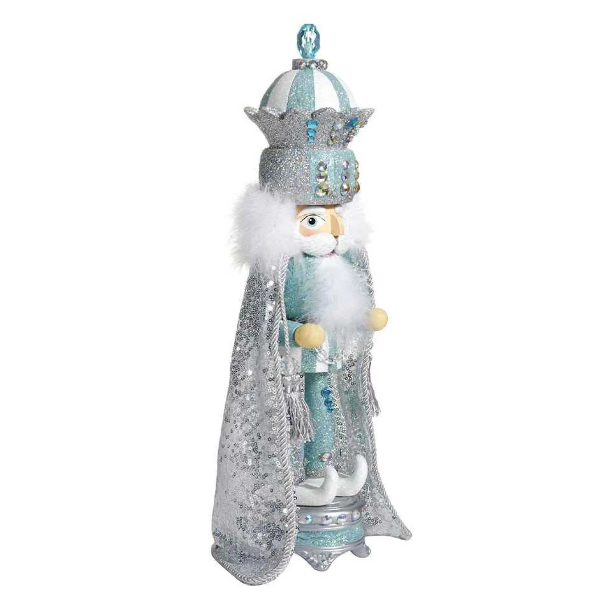 Kurt Adler 18.5-Inch Hollywood™ Blue And Silver King Nutcracker