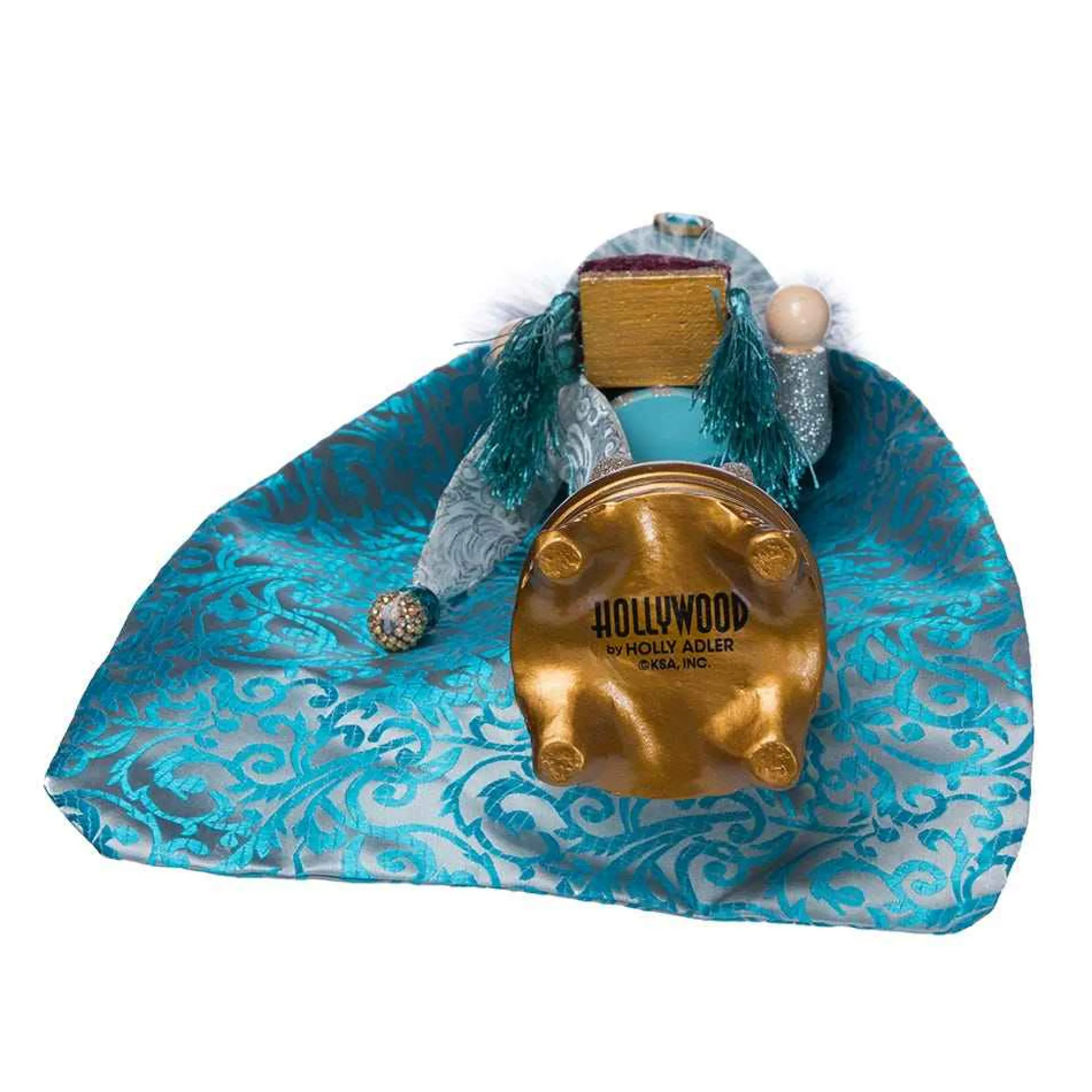 Kurt Adler 18-Inch Hollywood Turquoise King Nutcracker