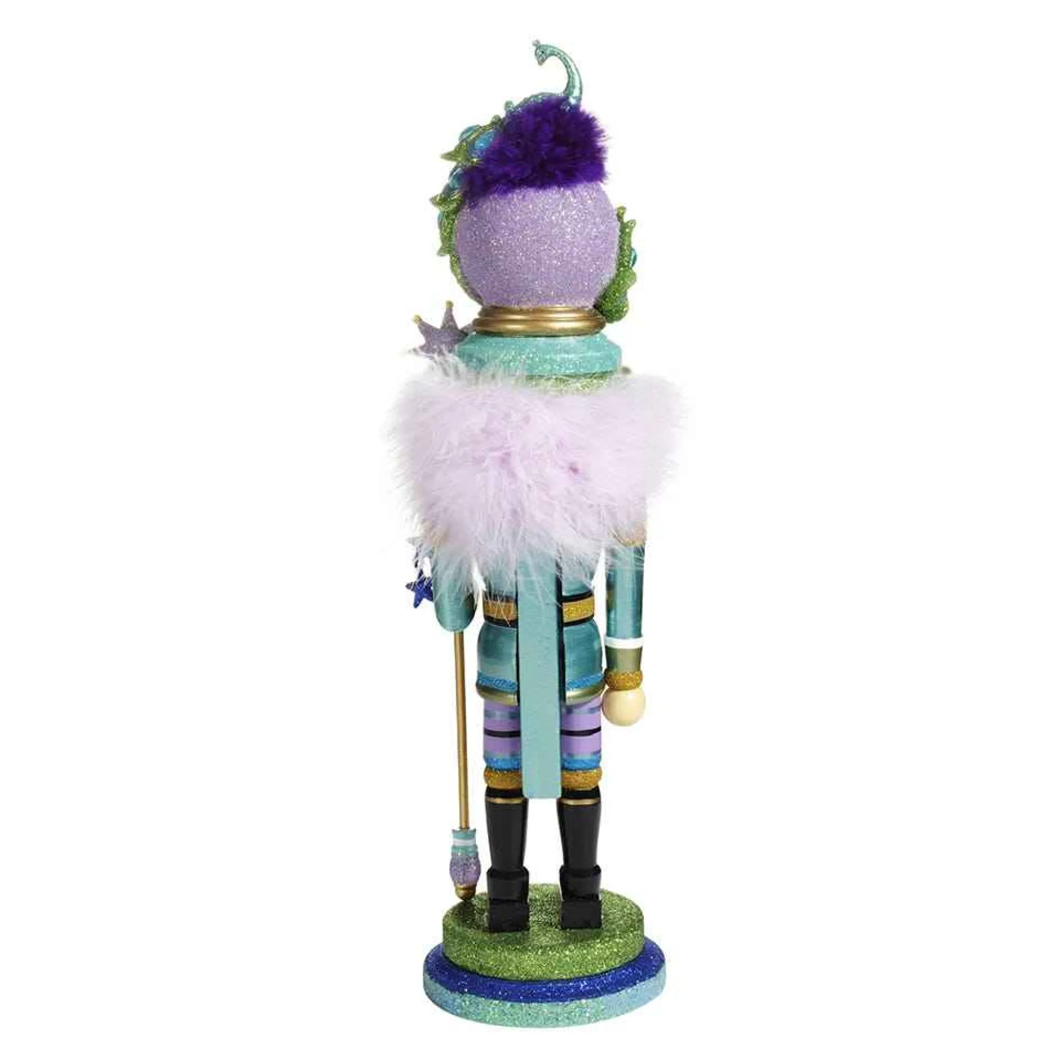 Kurt Adler 17.5-Inch Hollywood™ Peacock Hat Nutcracker