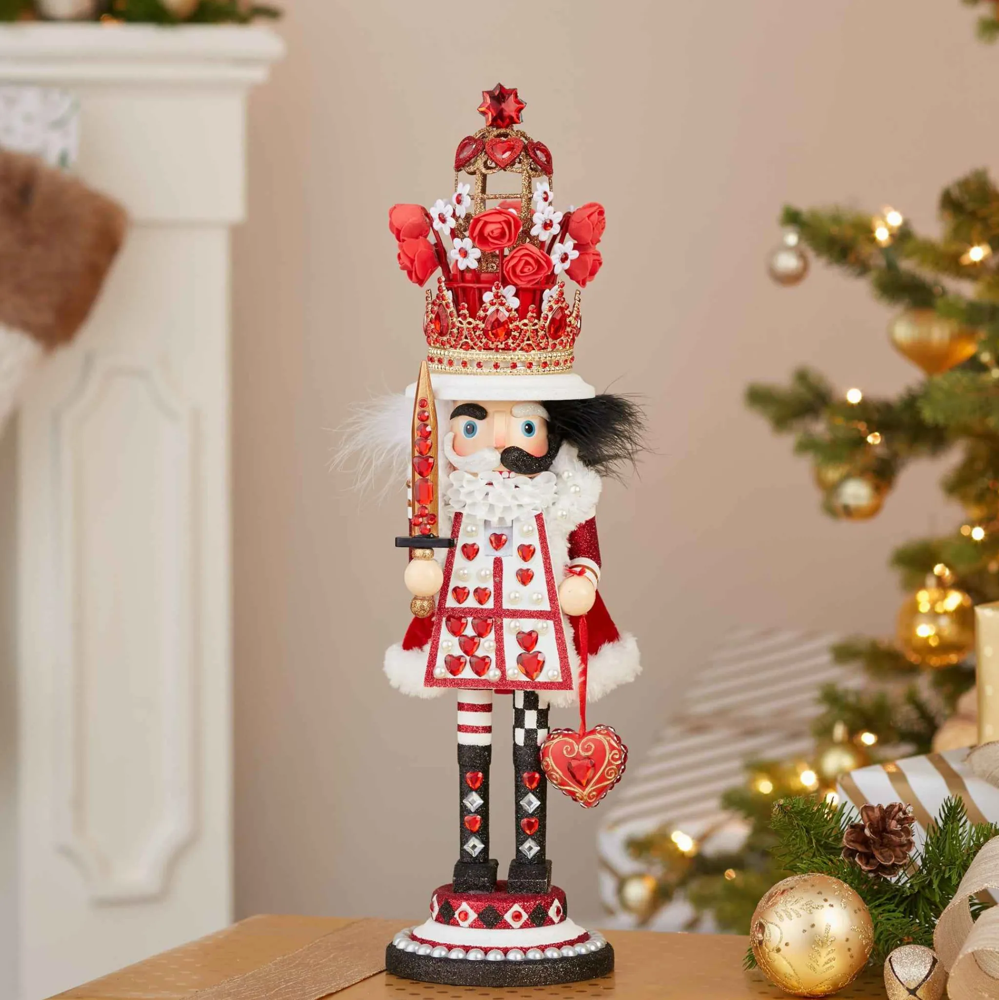 Kurt Adler 18-Inch Hollywood King Of Hearts Nutcracker