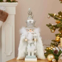 Kurt Adler 18-Inch Hollywood White Fur King Nutcracker