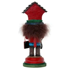 Kurt Adler 13-Inch Hollywood Doghouse Hat Nutcracker