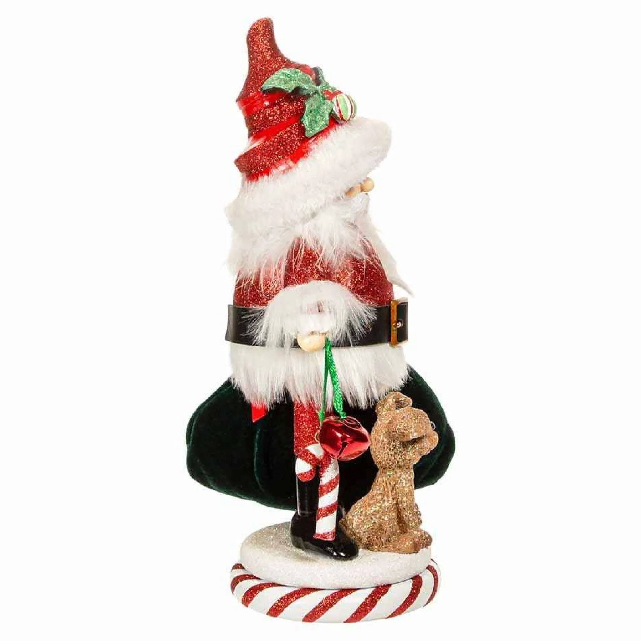 Kurt Adler 12-Inch Hollywood Santa And Pup Nutcracker