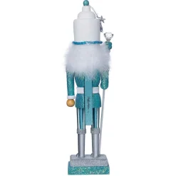 Kurt Adler 17-Inch Hollywood Turquoise/White Nutcracker