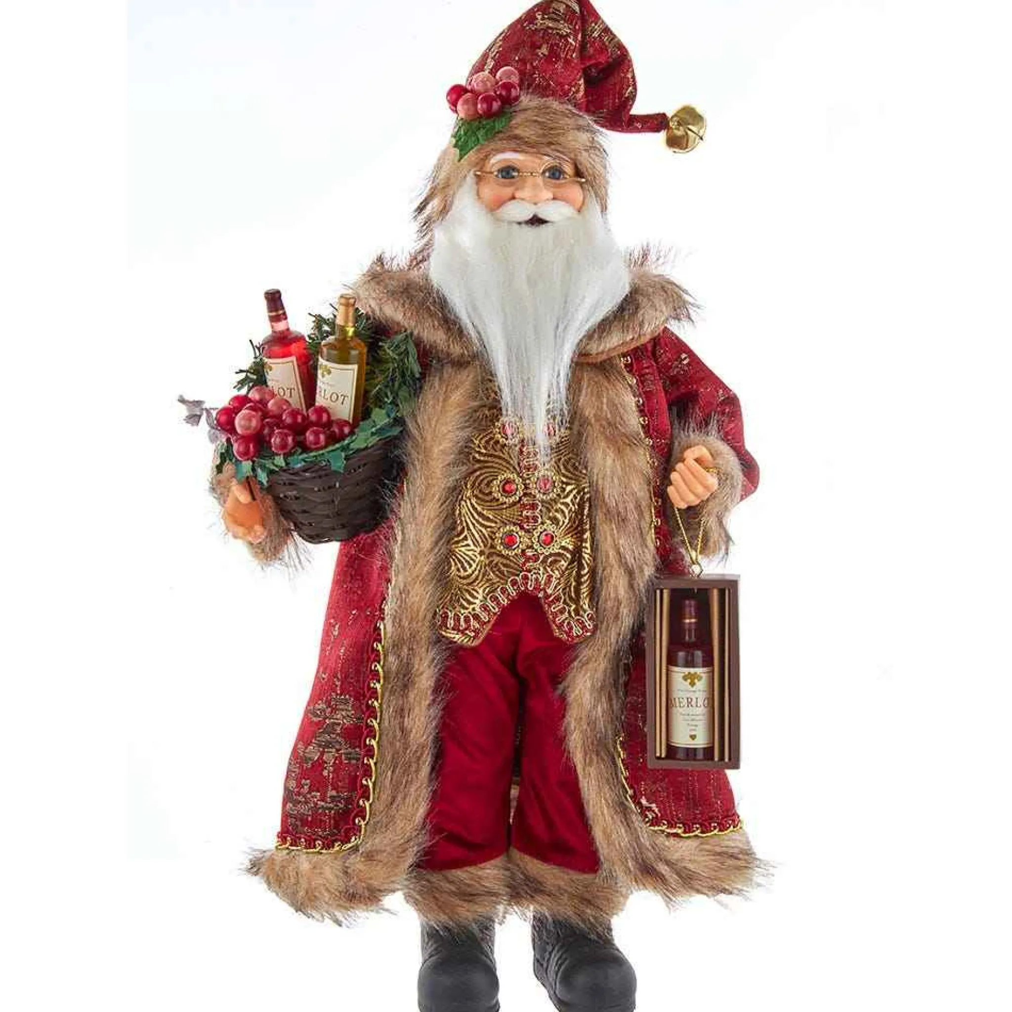 Kurt Adler 17-Inch Kringle Klaus Wine Santa