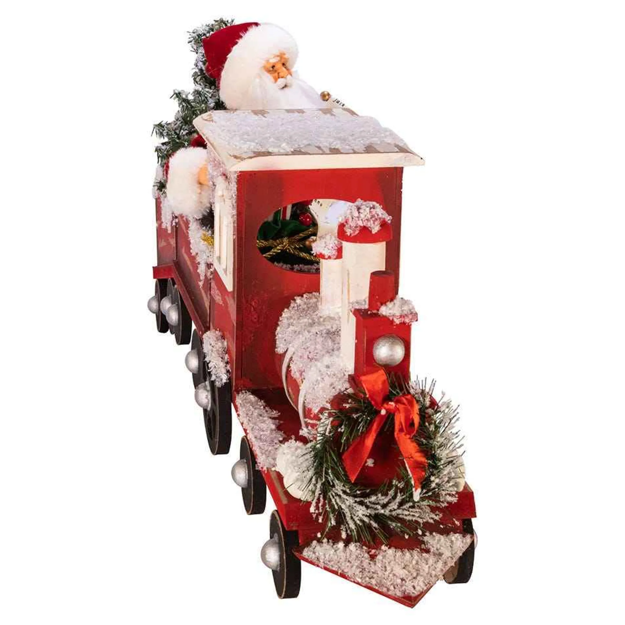 Kurt Adler 30.5-Inch Kringle Klaus Santa On Train