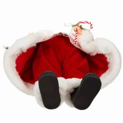 Kurt Adler 17.5-Inch Kringle Klaus Peppermint Santa