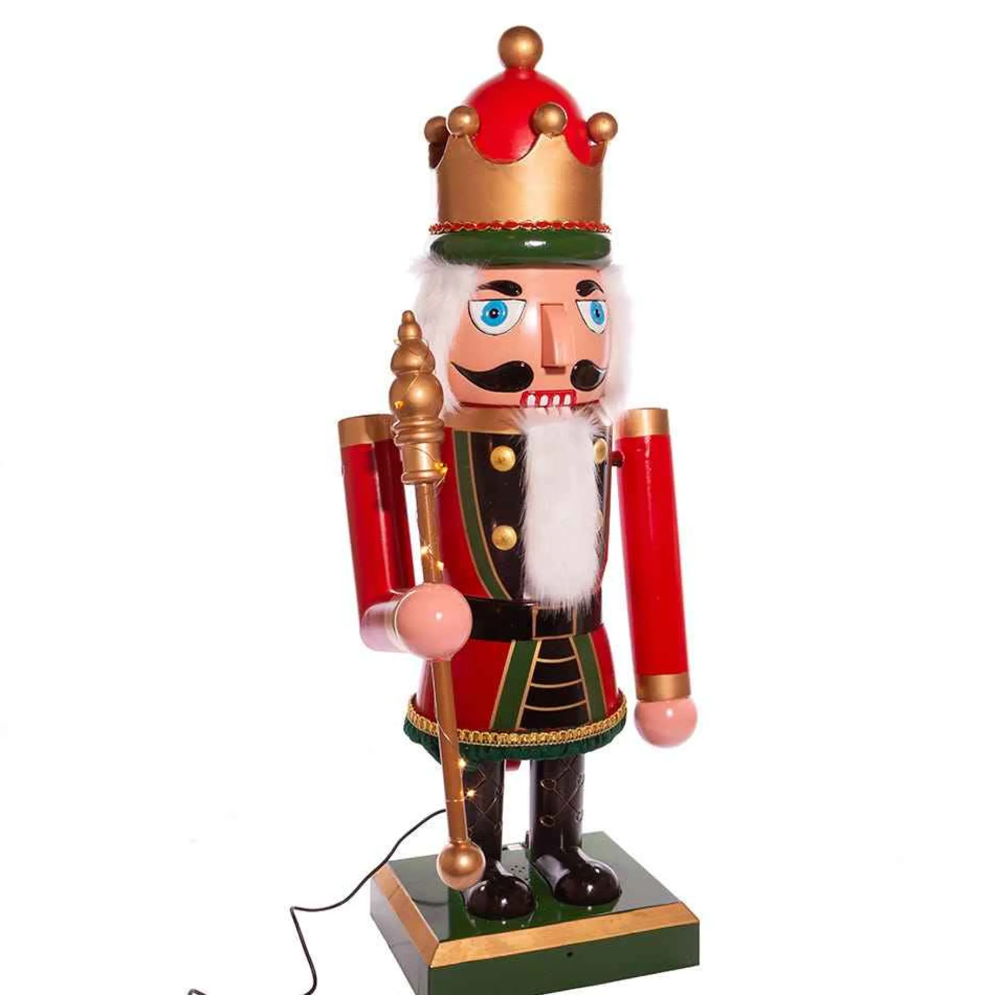 Kurt Adler 43-Inch Lighted Musical Collapsible Nutcracker