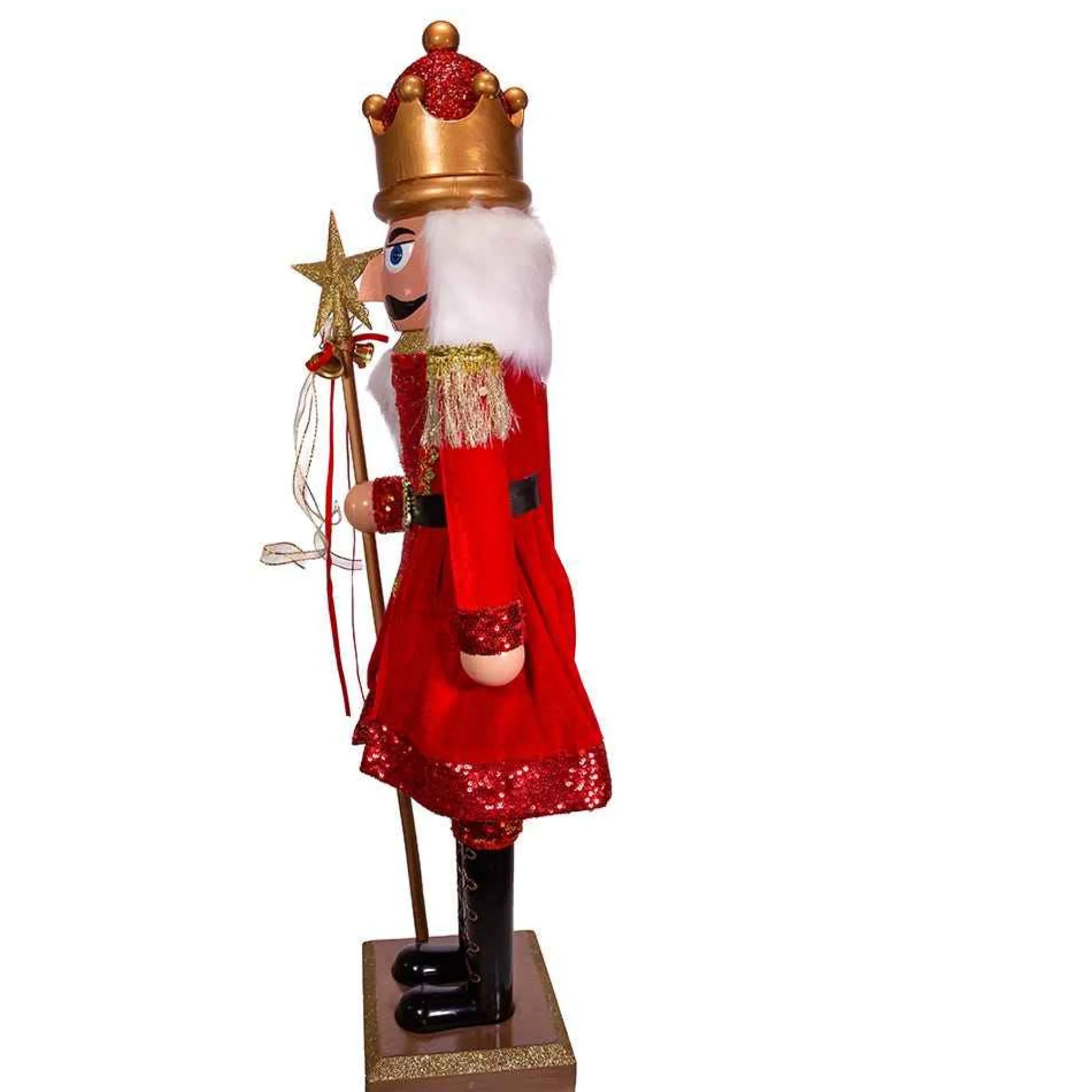 Kurt Adler 32-Inch Plastic Red And Gold King Nutcracker