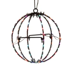 Kurt Adler 6-Inch Rgb Led Foldable Metal Sphere