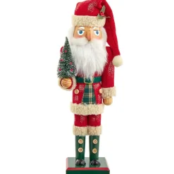 Kurt Adler 15-Inch Wooden Santa Nutcracker