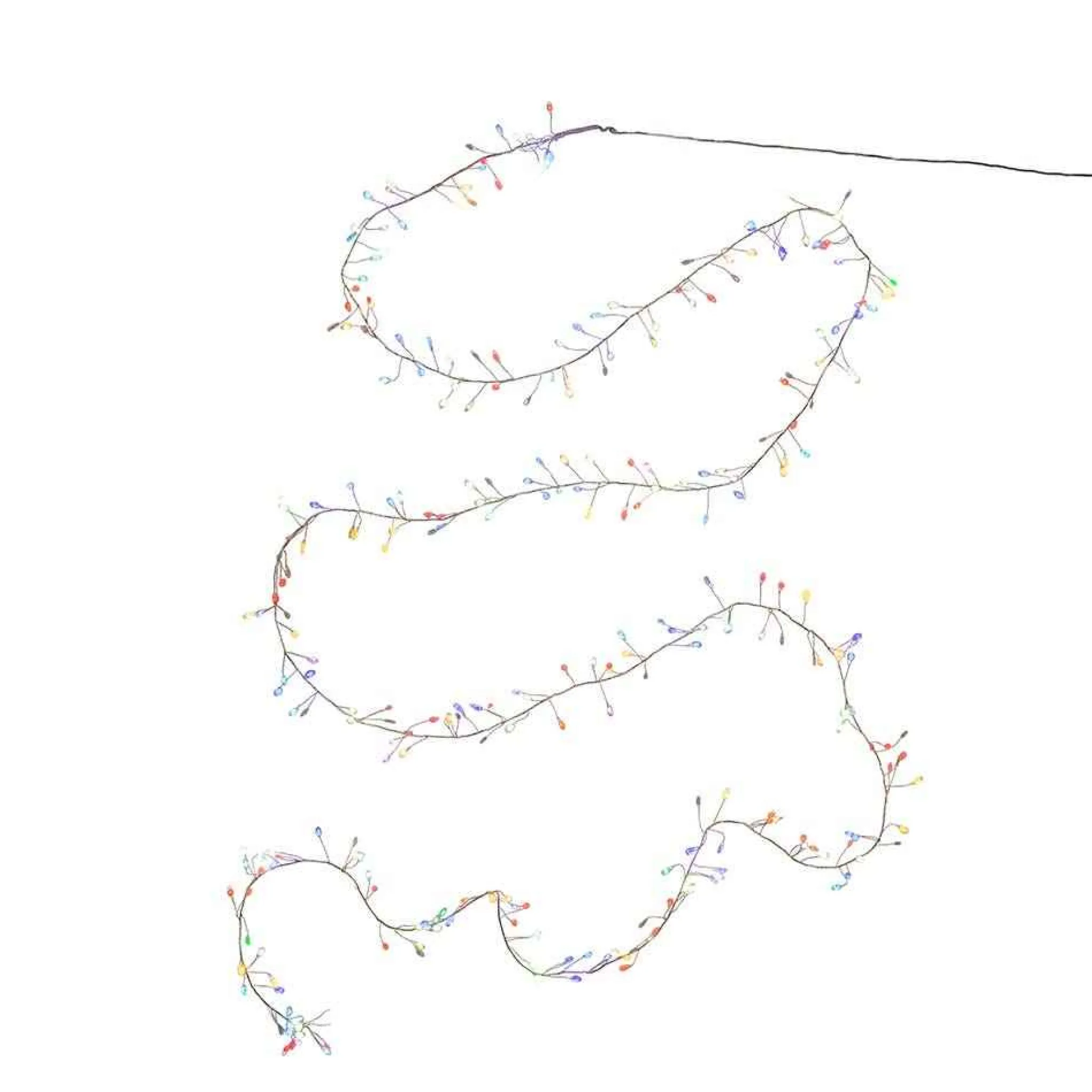 Kurt Adler 300-Light Cluster Garland With Rgb Led Lights