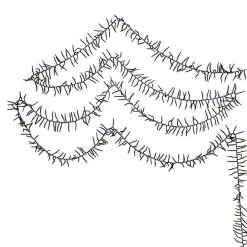 Kurt Adler 3000-Light 98-Foot Cluster Garland With Warm White Led Lights