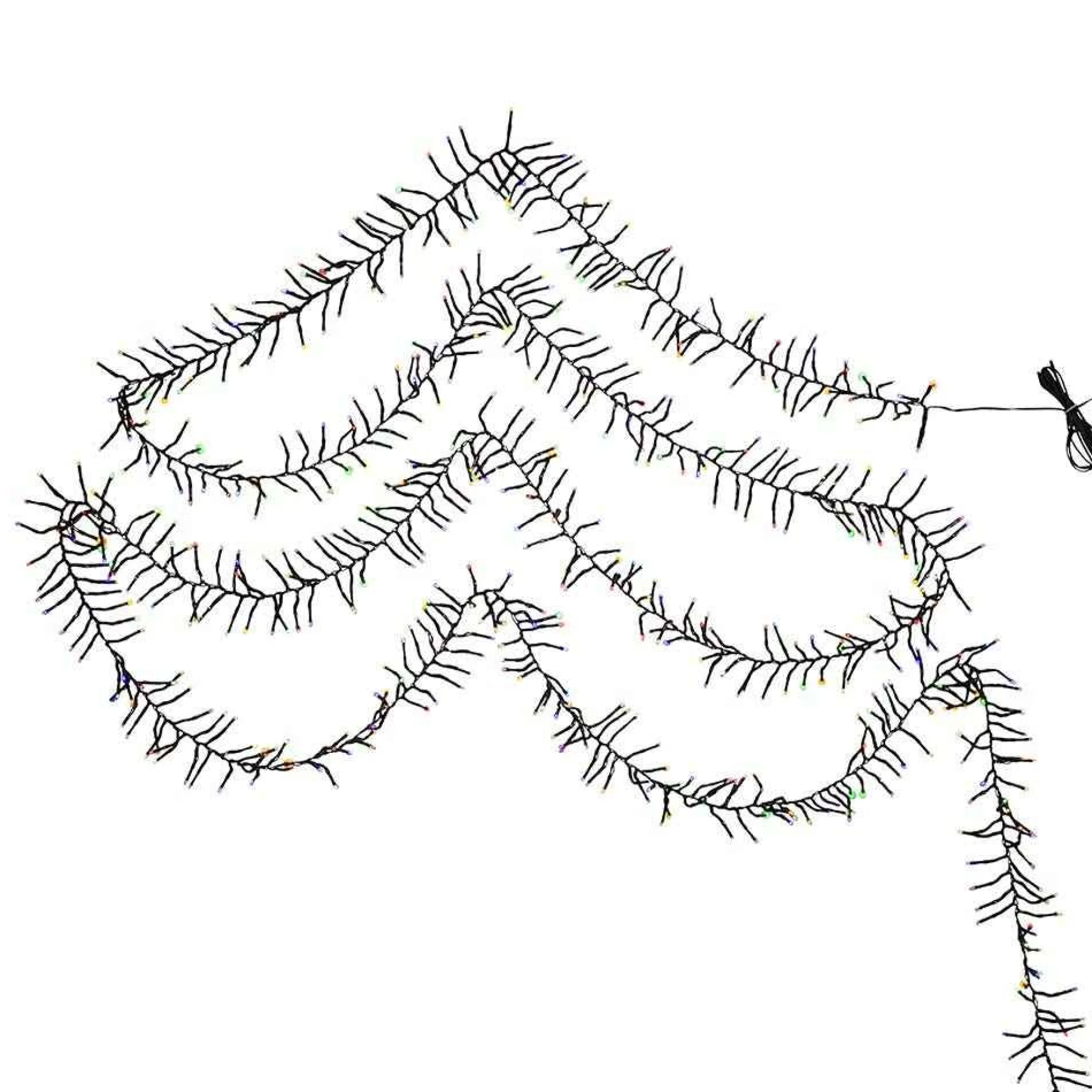 Kurt Adler 2000-Light 65-Foot Cluster Garland With Multi-Color Led Lights