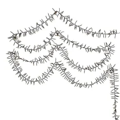 Kurt Adler 2000-Light 65-Foot Cluster Garland With Classic White Led Lights