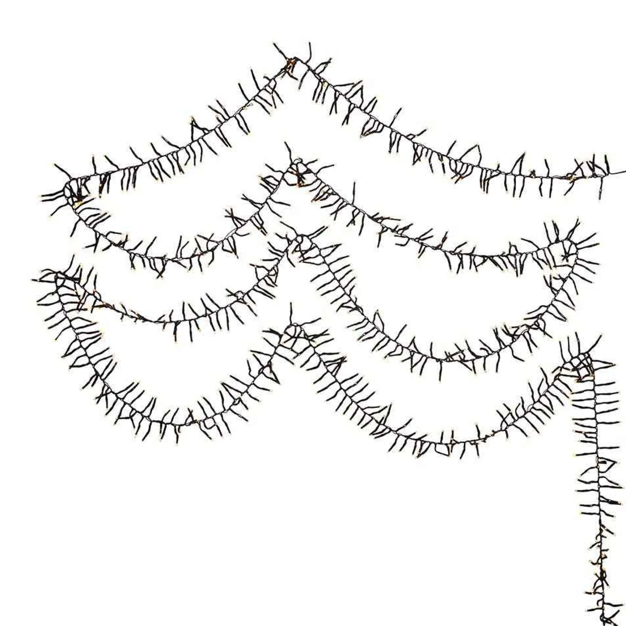 Kurt Adler 2000-Light 65-Foot Cluster Garland With Classic White Led Lights