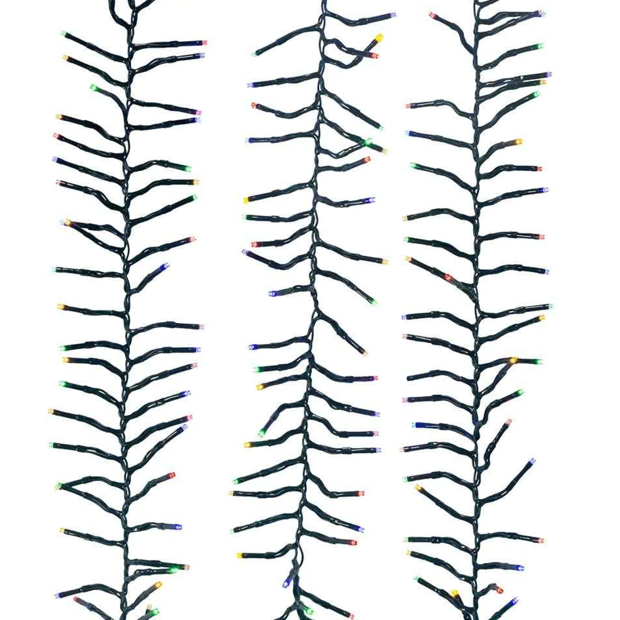 Kurt Adler 480-Light 16-Foot Connectable Multi-Colored Led Cluster Garland