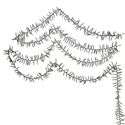 Kurt Adler 480-Light 16-Foot Connectable Warm White Led Cluster Garland