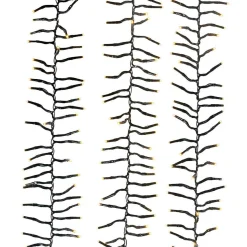 Kurt Adler 480-Light 16-Foot Connectable Warm White Led Cluster Garland