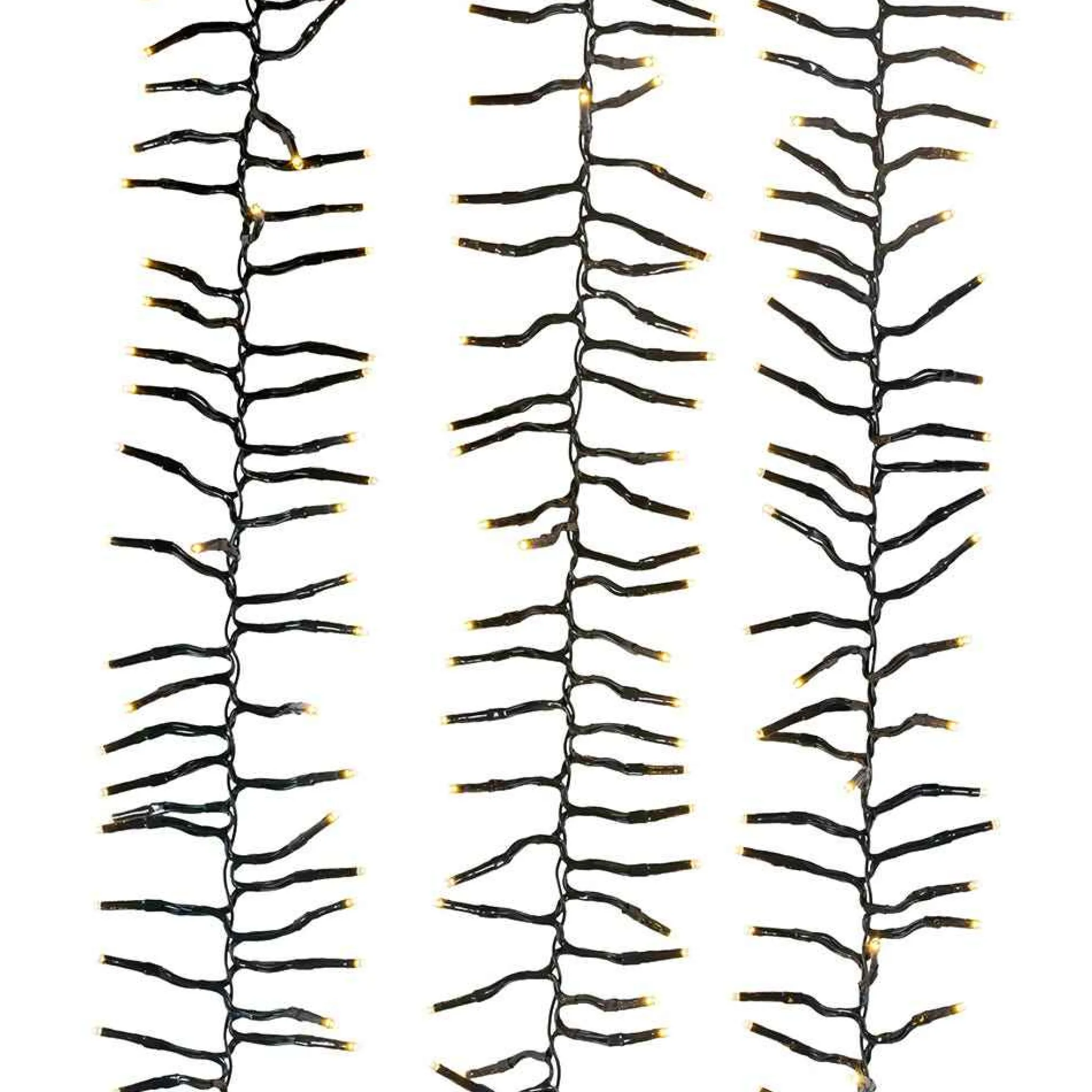 Kurt Adler 480-Light 16-Foot Connectable Warm White Led Cluster Garland
