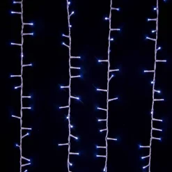 Kurt Adler 600-Light 49.2-Foot Cool White Led White Wire Rice Light Set